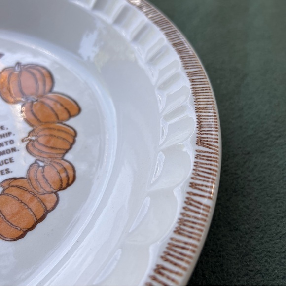 Ceramic Pumpkin Pie Baking Dish - Picture 4 of 6